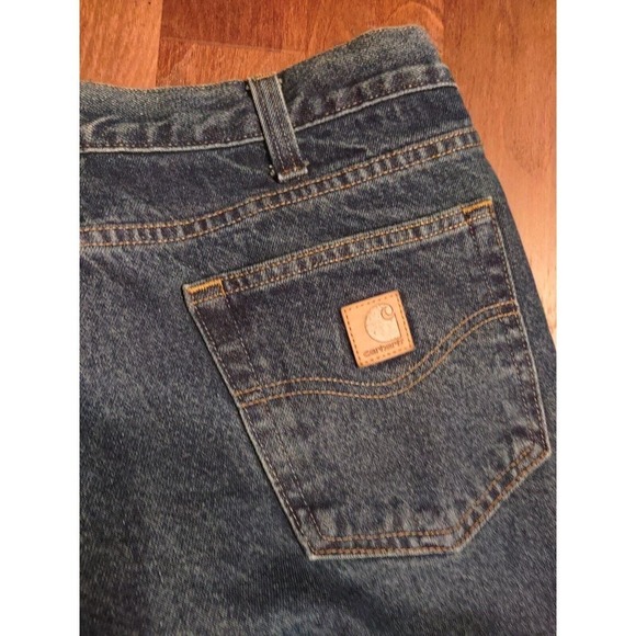 Carhartt Relaxed Fit Straight Leg Blue Jeans Mens 36 x 32 NWT Denim Medium Wash - Picture 5 of 7